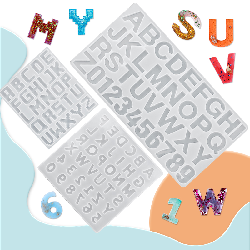Resin Art Alphabet - Alfabe Epoksi Reçine Kalıp Seti Süs
