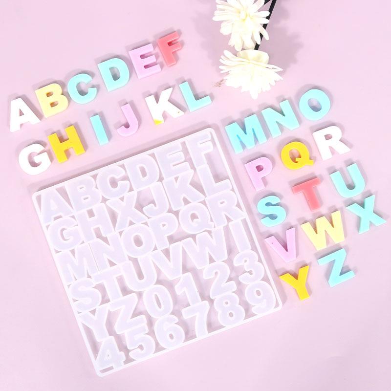Resin Art Alphabet - Alfabe Epoksi Reçine silikon kalıp Mektup